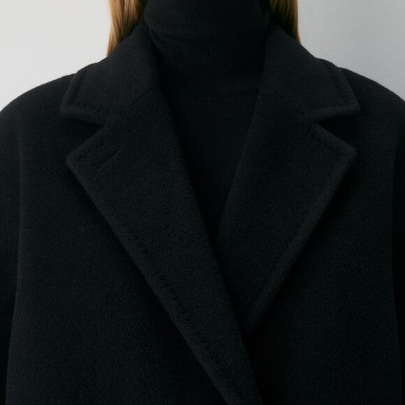 Aritzia The Slouch Coat - (Re)Camel Wool, Black - Picture 4 of 14